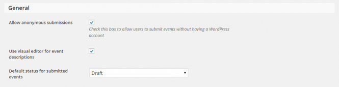Community Submission Settings