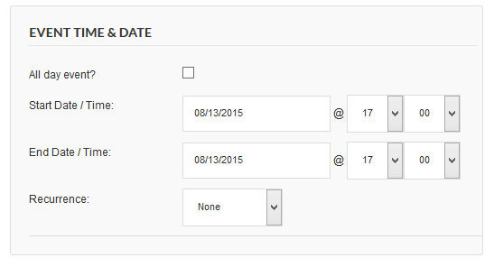 Community Events Date Fields in Genesis After Fix