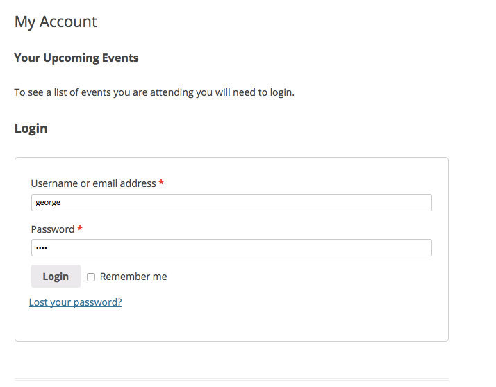 Event Confirmations: Logged-out