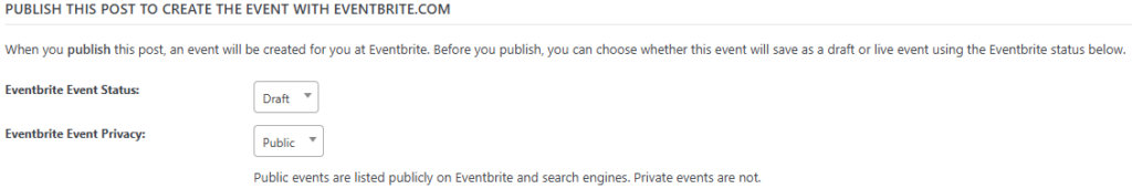 PUBLISHING EVENTS FROM WORDPRESS TO EVENTBRITE intelligence overview