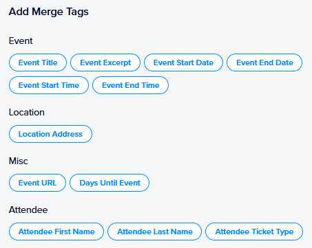 Add merge tags to your triggered messages