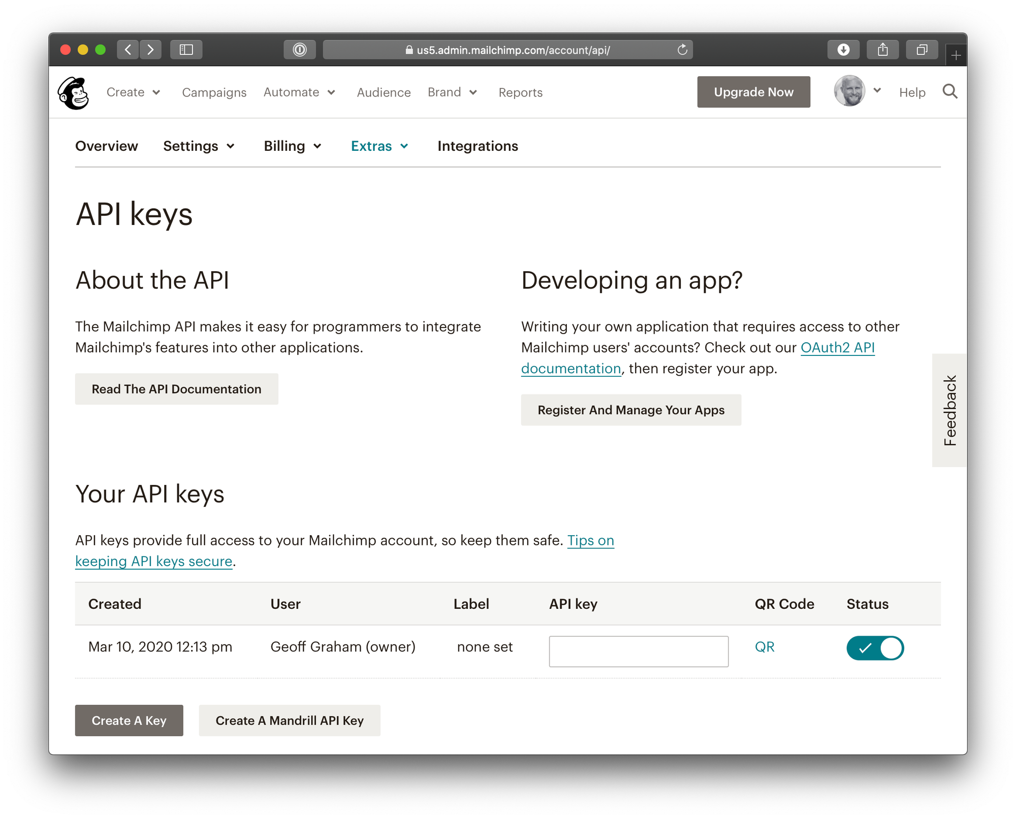 WP Fusion API keys