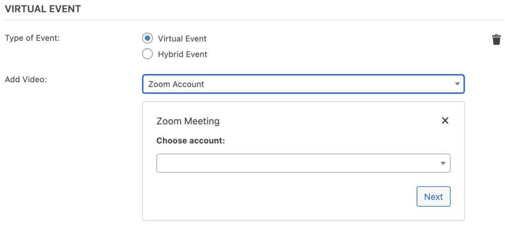 Add a Zoom meeting to the Add Video source