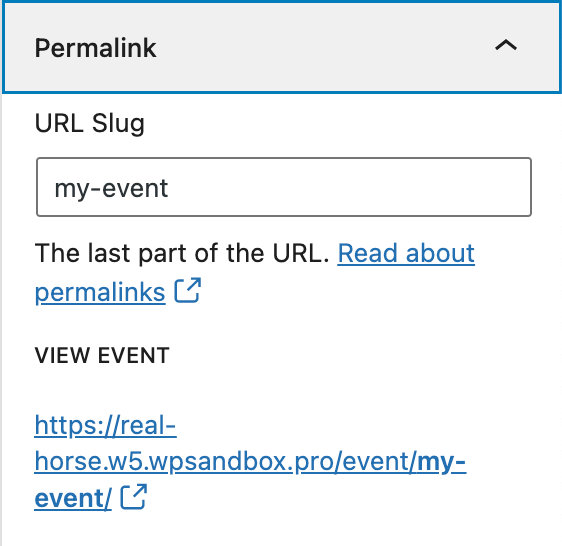 Edit the permalink with WPML and The Events Calendar