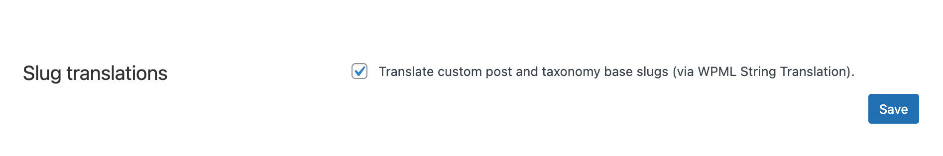 Slug translations > Translate custom post and taxonomy based slugs with WPML