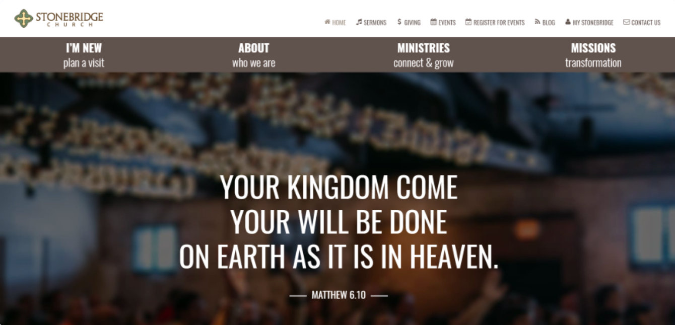 Divi WordPress theme for churches