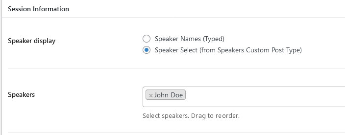 Displaying Speakers from the Speakers Custom Post Type