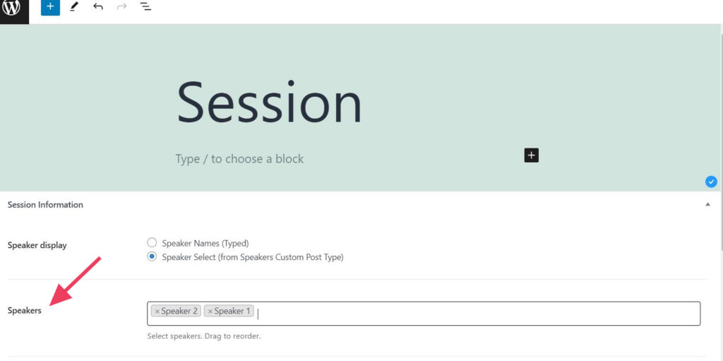 Add Speakers to a Session