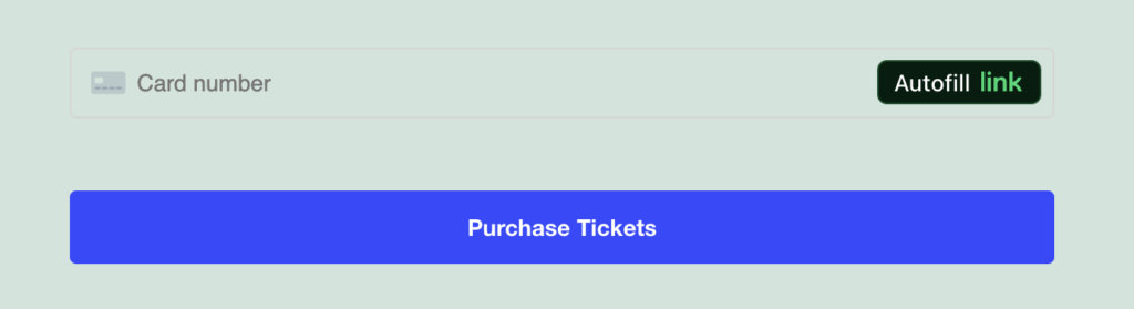 Stripe's compact card checkout element without any modification.
