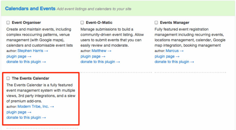 WProller launches, features The Events Calendar