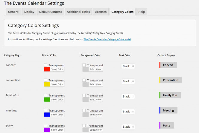 Third-Party Product Showcase: The Events Calendar Category Colors | The ...