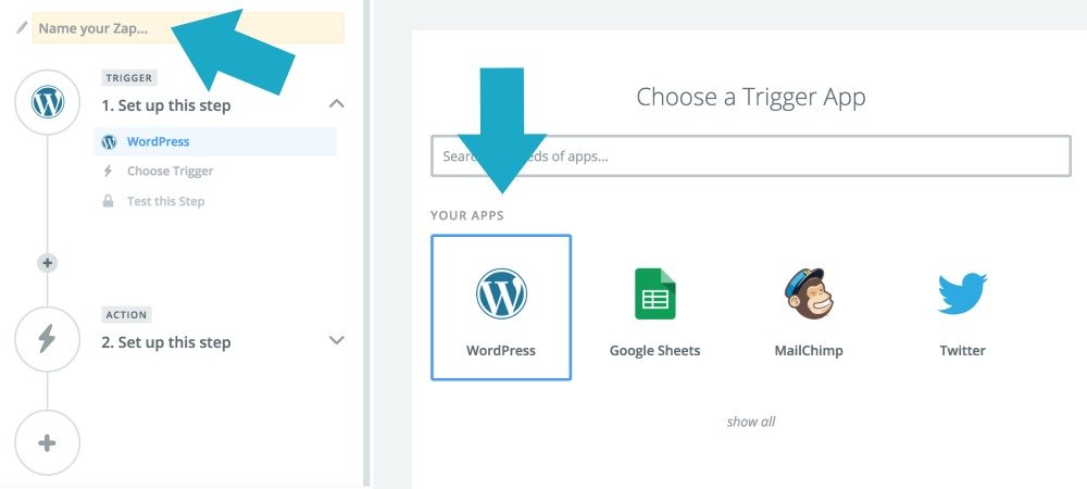 Zapier: Choose Your Trigger App