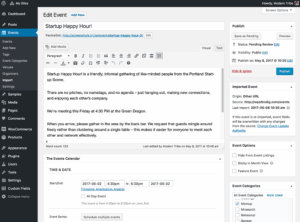 Event Aggregator import history available on individual event pages