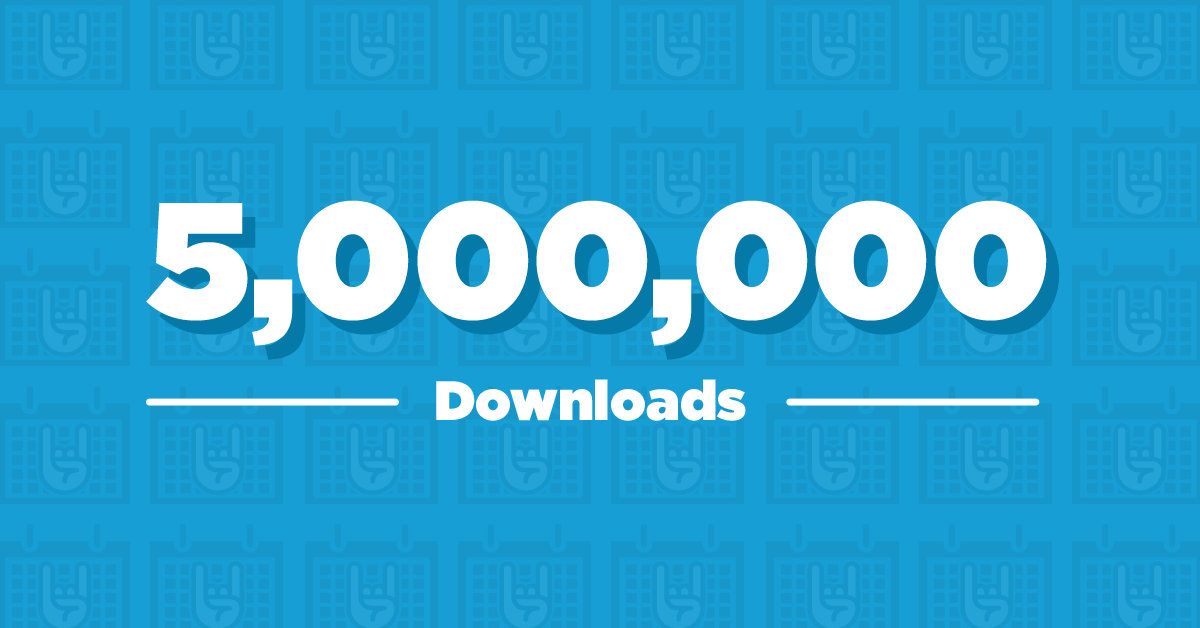 The Events Calendar celebrates 5 million downloads