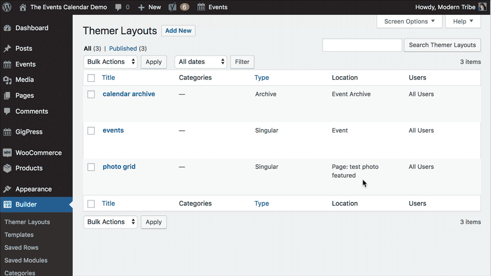 Single Event Listing Beaver Themer