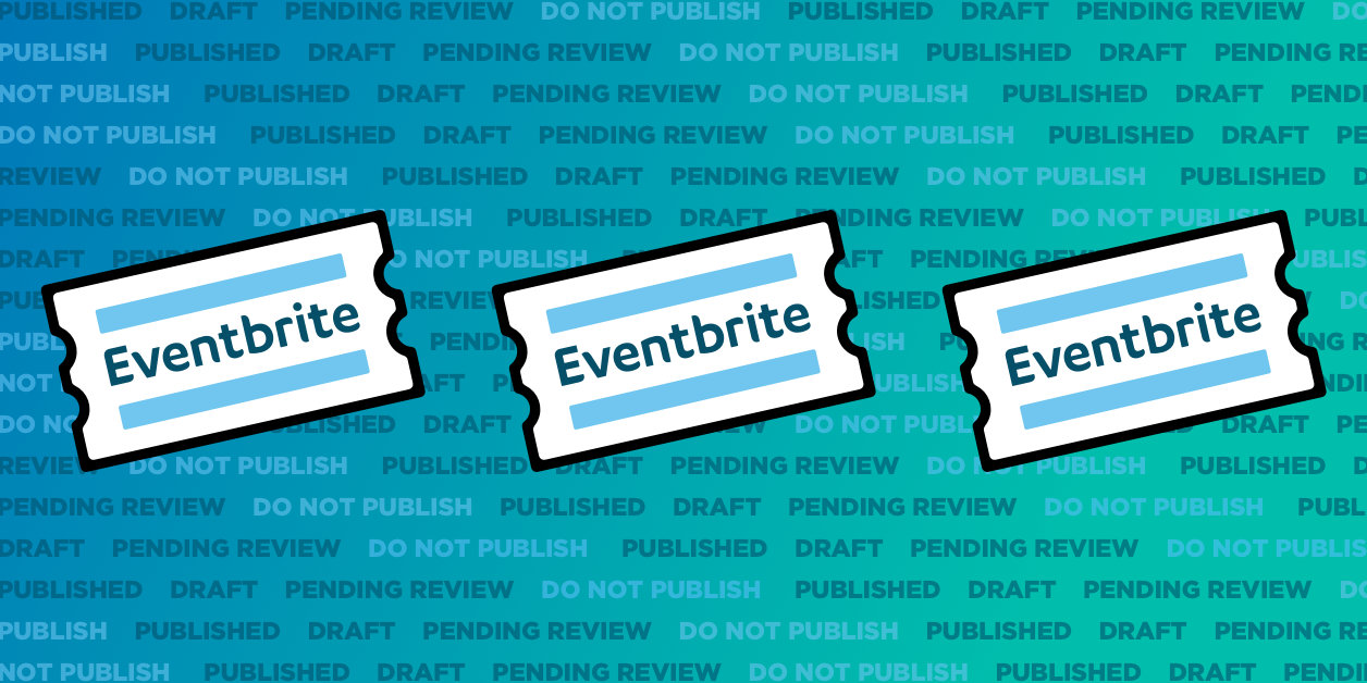 New post status options for importing events from Eventbrite to WordPress
