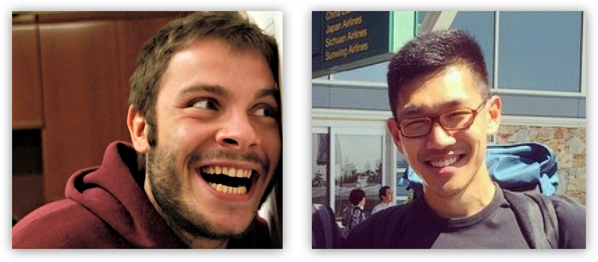 Headshots of Luca Tumedei and Paul Kim