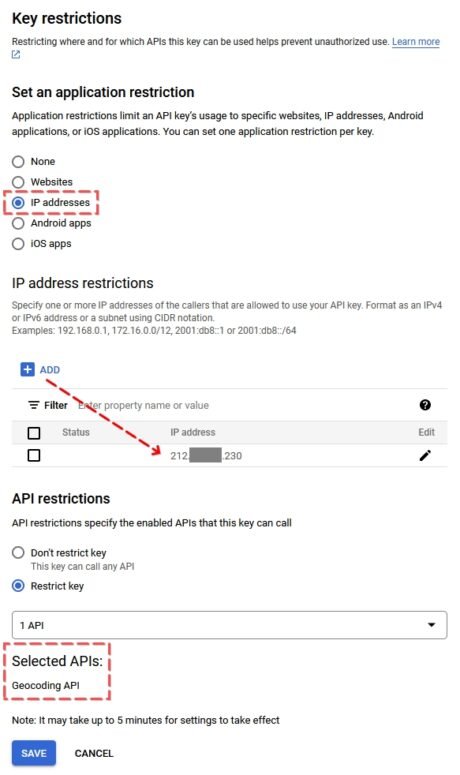 Google Maps API Key Restrictions | The Events Calendar