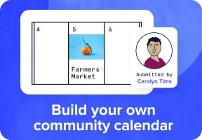 Build your own community calendar.