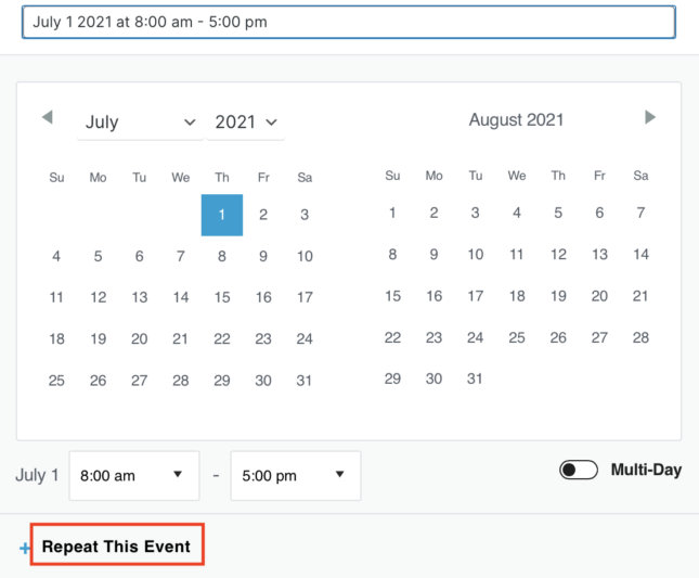 How to Add Recurring Events to a WordPress Site The Events Calendar