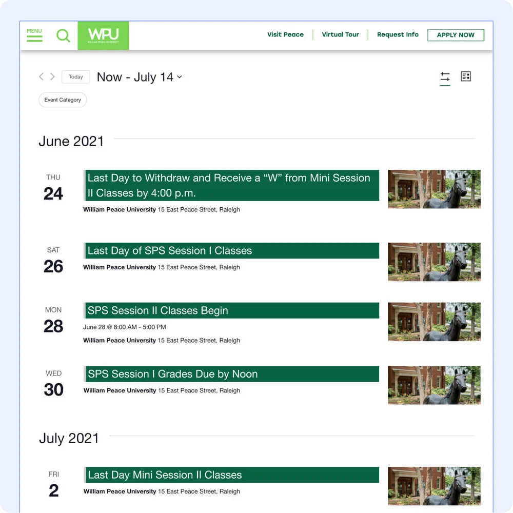 How Adding a Calendar to Your University Site Can Improve Campus Life