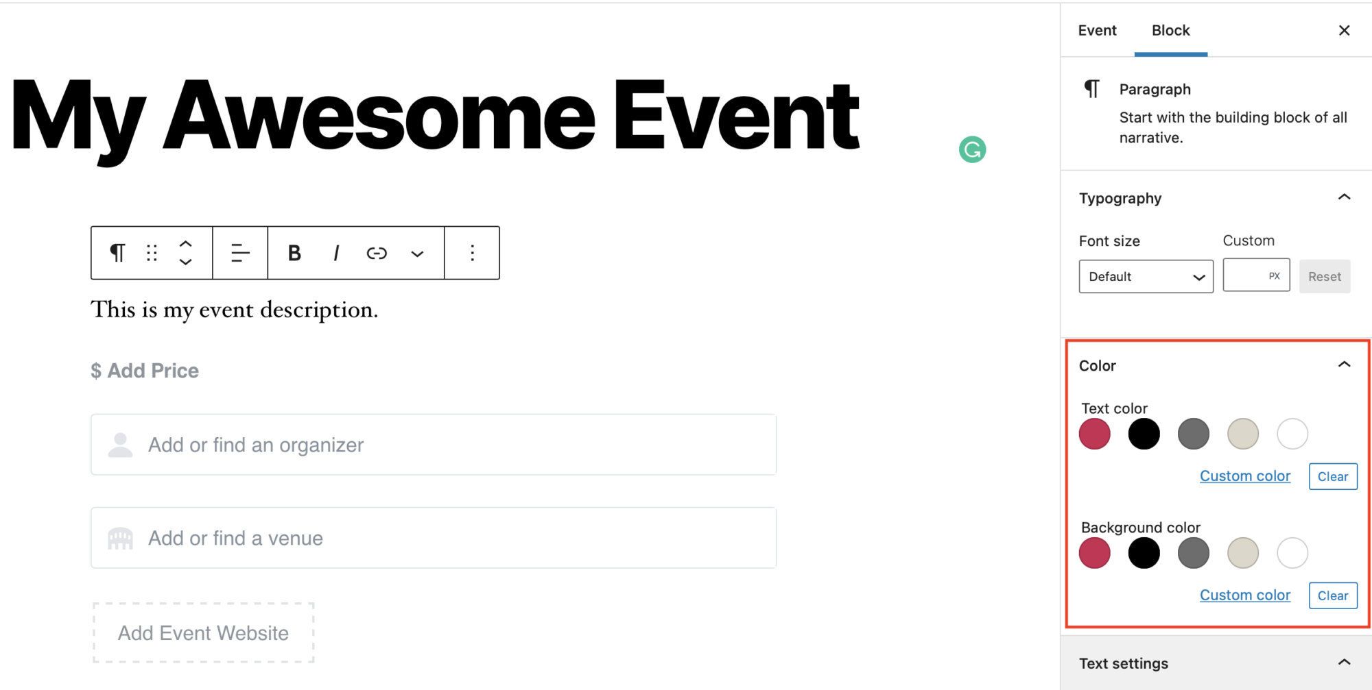 How To Add A Calendar Or Event Tickets Block With WordPress The