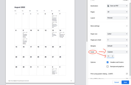 Your Calendar Now Looks Great in Print | The Events Calendar