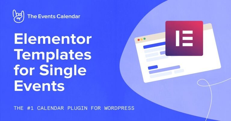 Elementor Templates for Single Events
