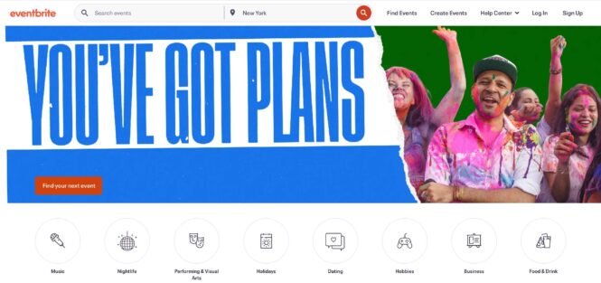 Eventbrite event management platform