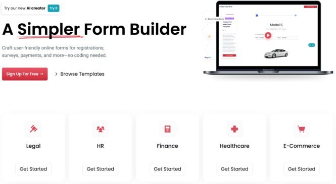 MightyForms form builder plugin for WordPress