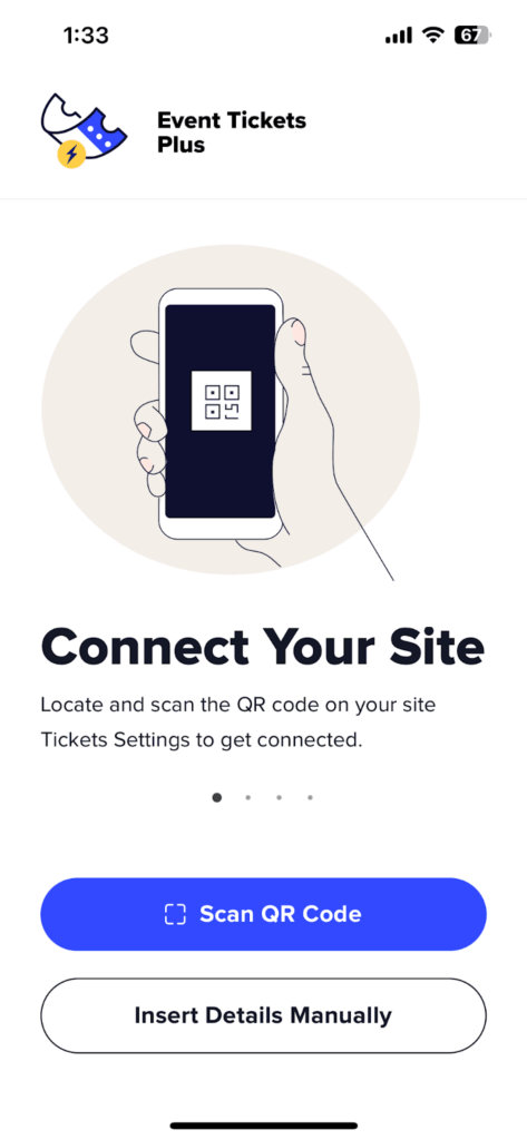 QR code included with each ticket confirmation