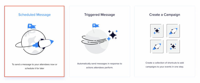 Choose the type of email you want to send